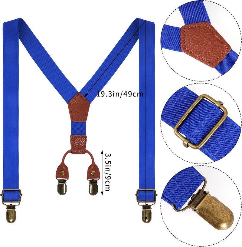 mifengda Boys Suspenders and Bow Tie Set Kids Suspenders and Pre-Tied Bow Tie Adjustable Toddler Baby for Kids Wedding Party - Image 1